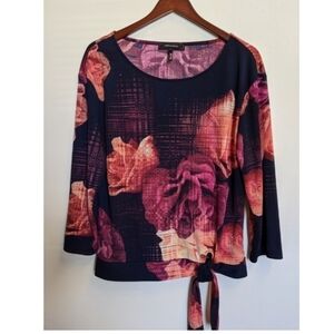Robert Rodriguez floral tie waist blouse